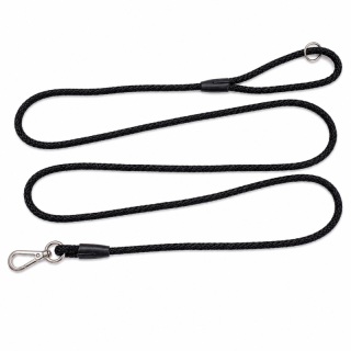 Provazové vodítko pro malé psy – černé, 150cm